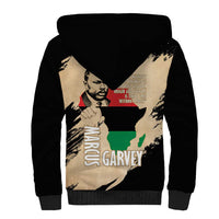 Marcus Garvey Day Sherpa Hoodie UNIA Flag Mix African Map - Wonder Print Shop
