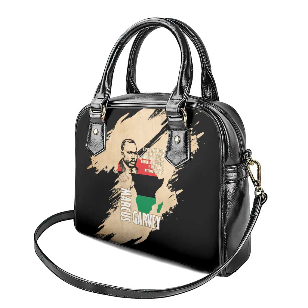 Marcus Garvey Day Shoulder Handbag UNIA Flag Mix African Map - Wonder Print Shop