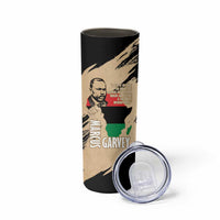 Marcus Garvey Day Skinny Tumbler UNIA Flag Mix African Map - Wonder Print Shop