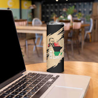 Marcus Garvey Day Skinny Tumbler UNIA Flag Mix African Map - Wonder Print Shop