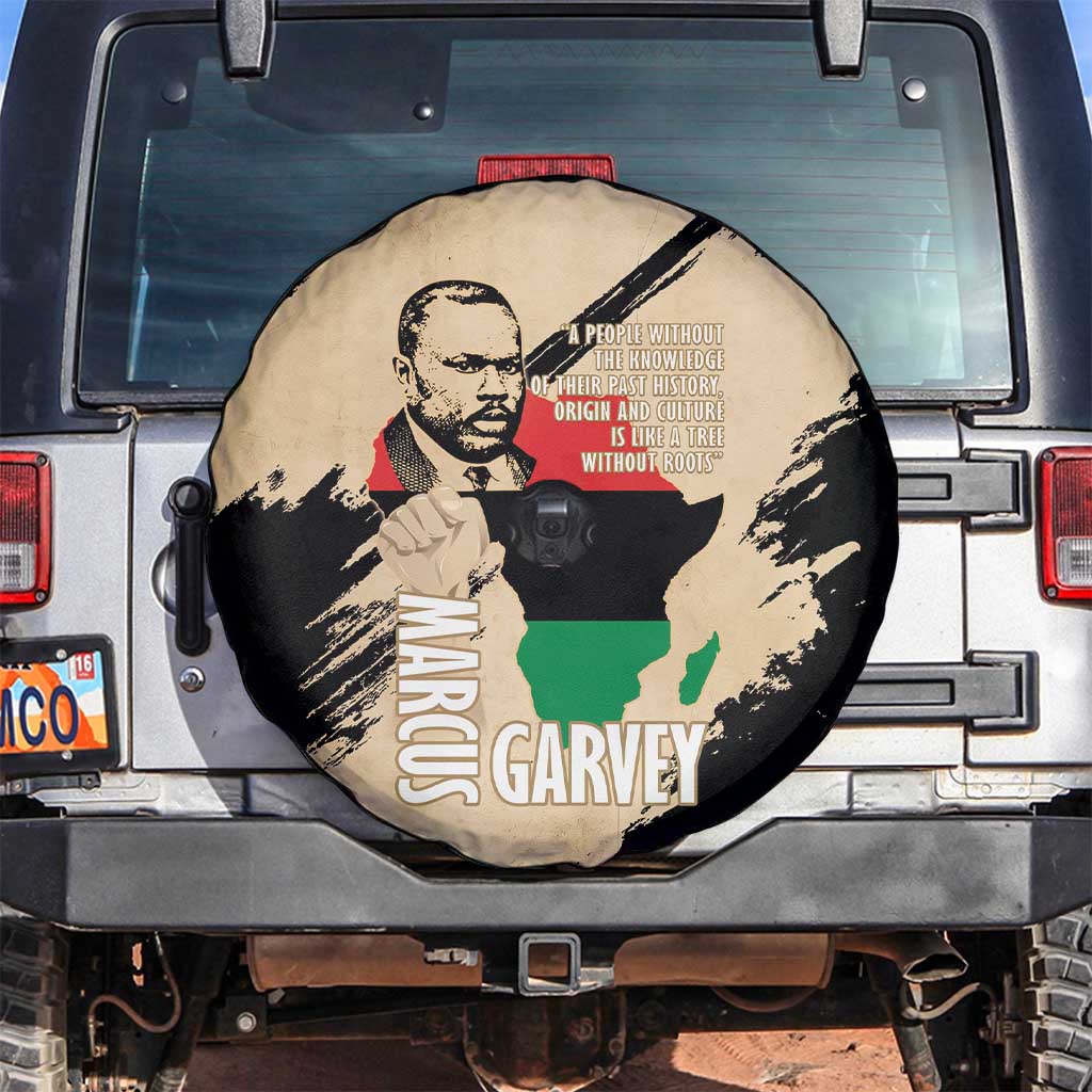 Marcus Garvey Day Spare Tire Cover UNIA Flag Mix African Map - Wonder Print Shop