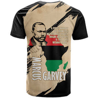 Marcus Garvey Day T Shirt UNIA Flag Mix African Map - Wonder Print Shop