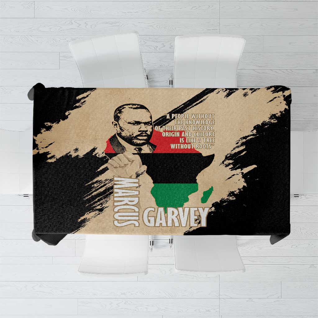 Marcus Garvey Day Tablecloth UNIA Flag Mix African Map - Wonder Print Shop