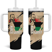 Marcus Garvey Day Tumbler With Handle UNIA Flag Mix African Map - Wonder Print Shop
