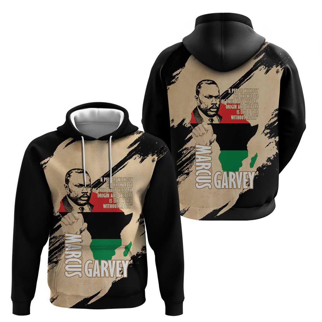 Marcus Garvey Day Zip Hoodie UNIA Flag Mix African Map - Wonder Print Shop