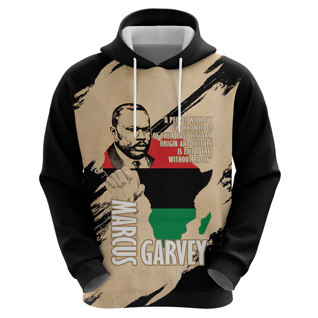 Marcus Garvey Day Zip Hoodie UNIA Flag Mix African Map - Wonder Print Shop