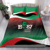 Marcus Garvey 1887 Bedding Set African Map Curves Style - Wonder Print Shop