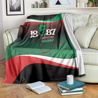 Marcus Garvey 1887 Blanket African Map Curves Style - Wonder Print Shop