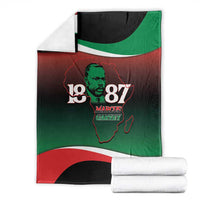 Marcus Garvey 1887 Blanket African Map Curves Style - Wonder Print Shop