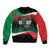 Marcus Garvey 1887 Bomber Jacket African Map Curves Style - Wonder Print Shop