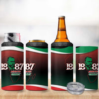 Marcus Garvey 1887 4 in 1 Can Cooler Tumbler African Map Curves Style - Wonder Print Shop