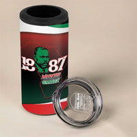 Marcus Garvey 1887 4 in 1 Can Cooler Tumbler African Map Curves Style - Wonder Print Shop