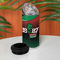 Marcus Garvey 1887 4 in 1 Can Cooler Tumbler African Map Curves Style - Wonder Print Shop