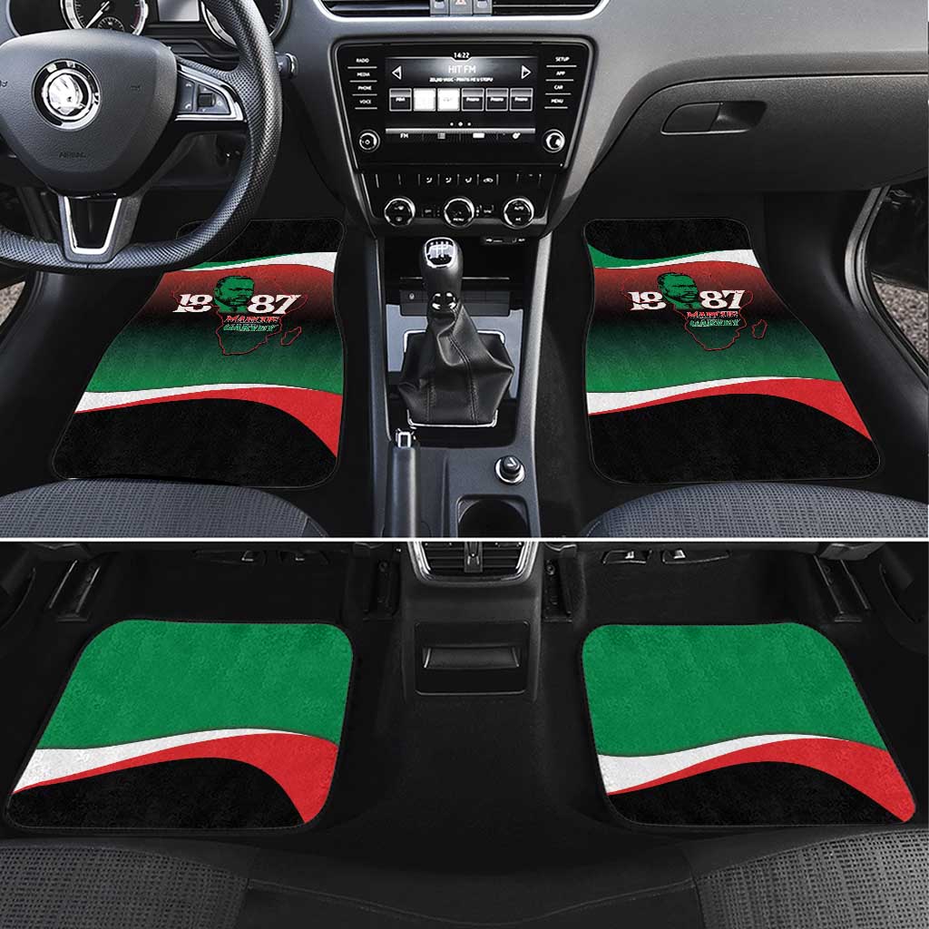 Marcus Garvey 1887 Car Mats African Map Curves Style - Wonder Print Shop