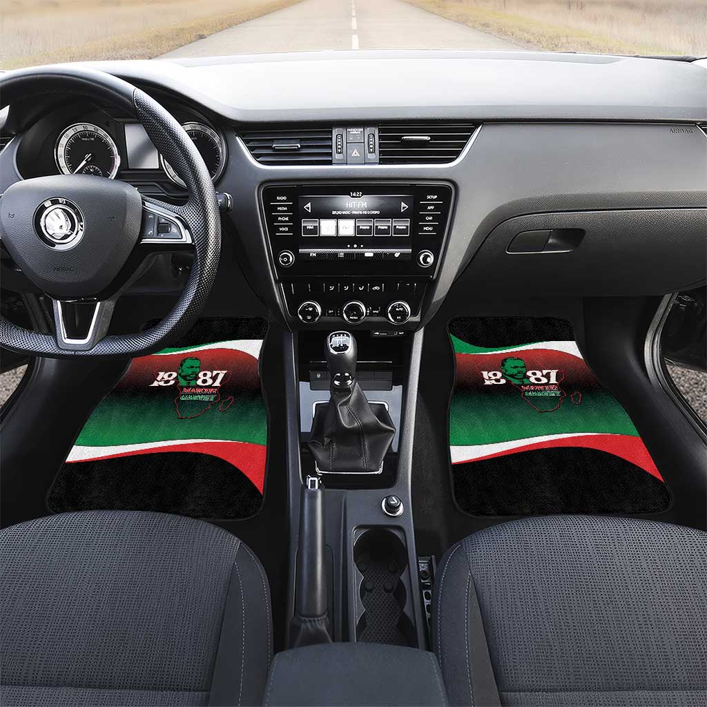 Marcus Garvey 1887 Car Mats African Map Curves Style - Wonder Print Shop