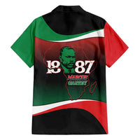 Marcus Garvey 1887 Family Matching Summer Maxi Dress and Hawaiian Shirt African Map Curves Style - Wonder Print Shop