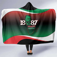 Marcus Garvey 1887 Hooded Blanket African Map Curves Style - Wonder Print Shop