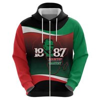 Marcus Garvey 1887 Hoodie African Map Curves Style - Wonder Print Shop