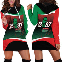 Marcus Garvey 1887 Hoodie Dress African Map Curves Style - Wonder Print Shop