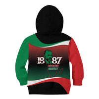 Marcus Garvey 1887 Kid Hoodie African Map Curves Style - Wonder Print Shop