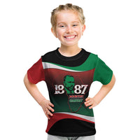 Marcus Garvey 1887 Kid T Shirt African Map Curves Style - Wonder Print Shop