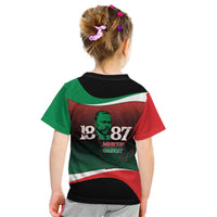 Marcus Garvey 1887 Kid T Shirt African Map Curves Style - Wonder Print Shop
