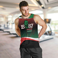 Marcus Garvey 1887 Men Tank Top African Map Curves Style - Wonder Print Shop