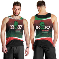 Marcus Garvey 1887 Men Tank Top African Map Curves Style - Wonder Print Shop
