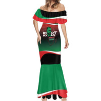 Marcus Garvey 1887 Mermaid Dress African Map Curves Style - Wonder Print Shop