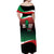 Marcus Garvey 1887 Off Shoulder Maxi Dress African Map Curves Style - Wonder Print Shop