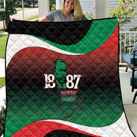 Marcus Garvey 1887 Quilt African Map Curves Style - Wonder Print Shop