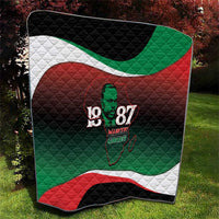 Marcus Garvey 1887 Quilt African Map Curves Style - Wonder Print Shop