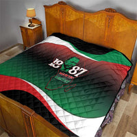 Marcus Garvey 1887 Quilt African Map Curves Style - Wonder Print Shop