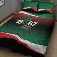 Marcus Garvey 1887 Quilt Bed Set African Map Curves Style - Wonder Print Shop