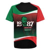 Marcus Garvey 1887 Rugby Jersey African Map Curves Style - Wonder Print Shop