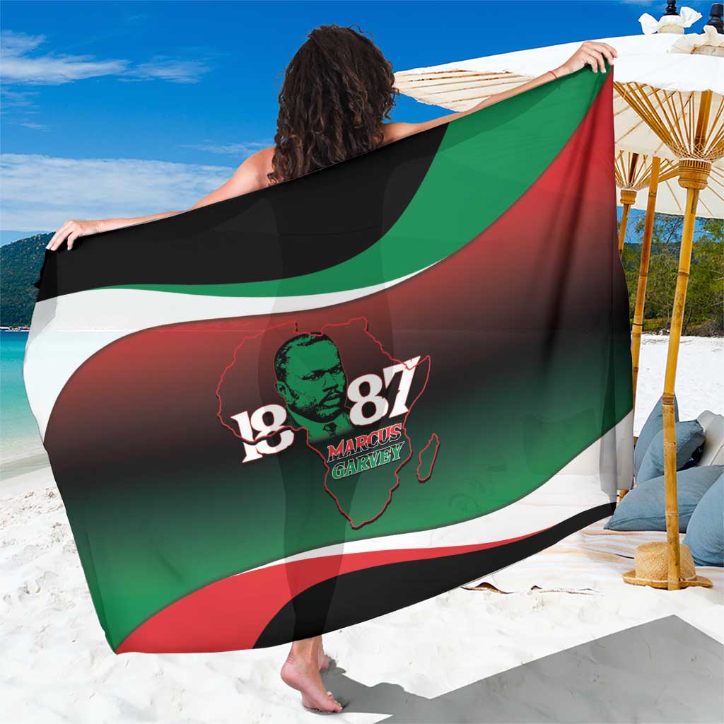 Marcus Garvey 1887 Sarong African Map Curves Style - Wonder Print Shop