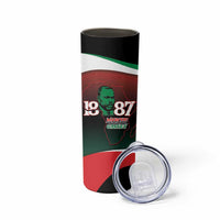 Marcus Garvey 1887 Skinny Tumbler African Map Curves Style - Wonder Print Shop