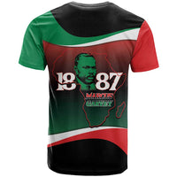 Marcus Garvey 1887 T Shirt African Map Curves Style - Wonder Print Shop