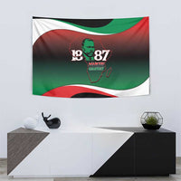 Marcus Garvey 1887 Tapestry African Map Curves Style - Wonder Print Shop