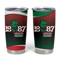 Marcus Garvey 1887 Tumbler Cup African Map Curves Style - Wonder Print Shop