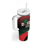 Marcus Garvey 1887 Tumbler With Handle African Map Curves Style - Wonder Print Shop