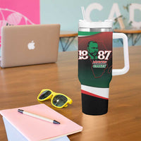 Marcus Garvey 1887 Tumbler With Handle African Map Curves Style - Wonder Print Shop