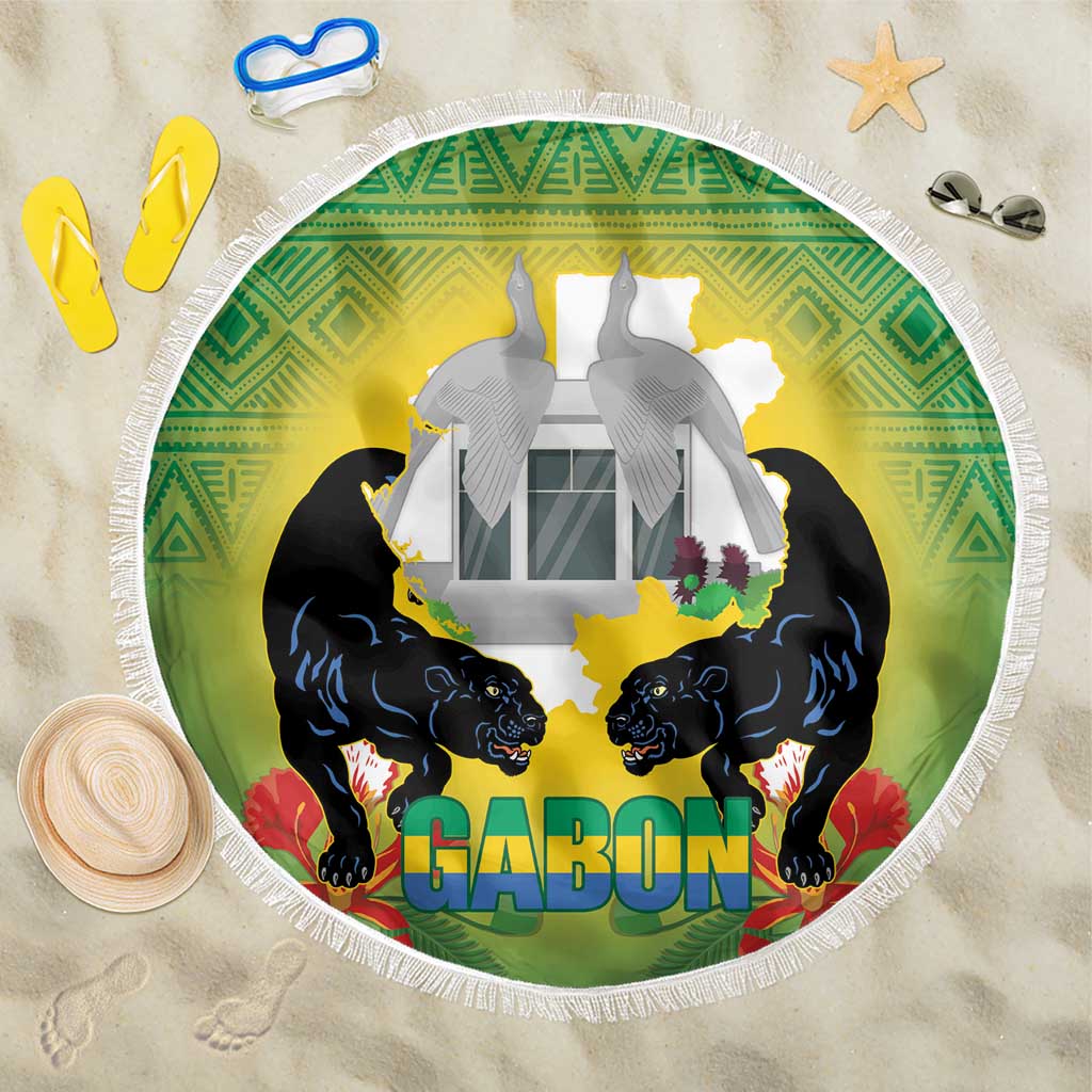 Gabon Independence Day Beach Blanket Memorial Leon Mba Monument - Wonder Print Shop