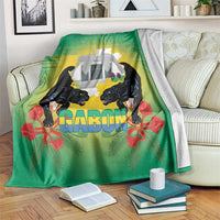Gabon Independence Day Blanket Memorial Leon Mba Monument - Wonder Print Shop