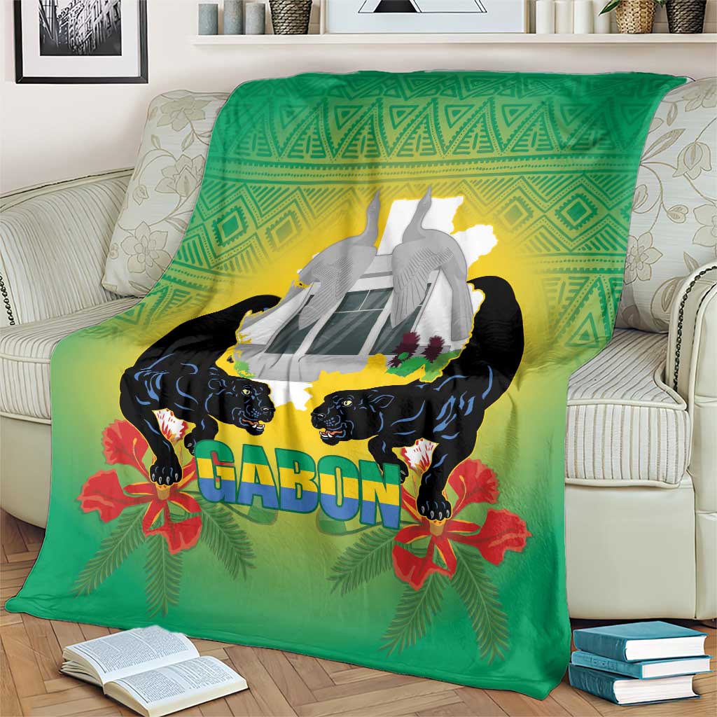 Gabon Independence Day Blanket Memorial Leon Mba Monument - Wonder Print Shop