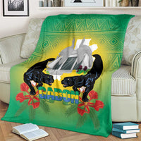 Gabon Independence Day Blanket Memorial Leon Mba Monument - Wonder Print Shop