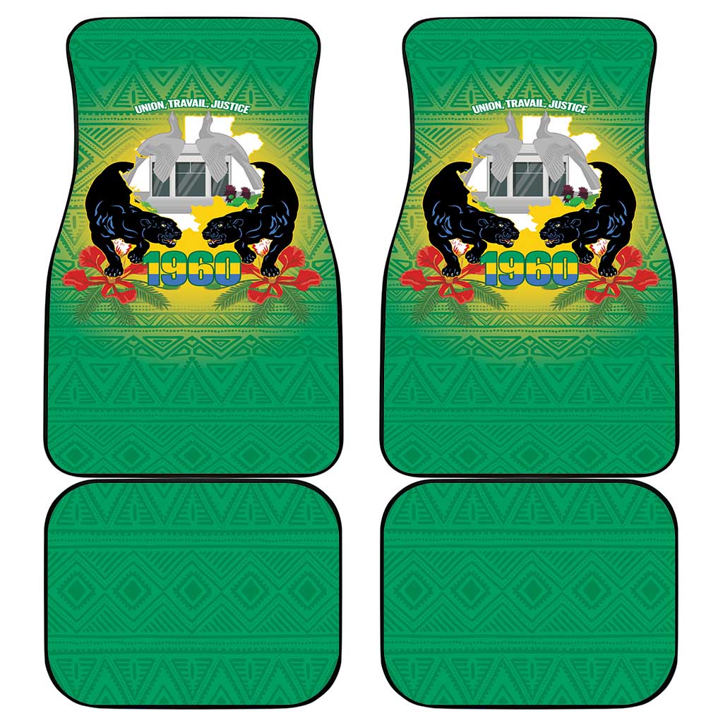 Gabon Independence Day Car Mats Memorial Leon Mba Monument - Wonder Print Shop