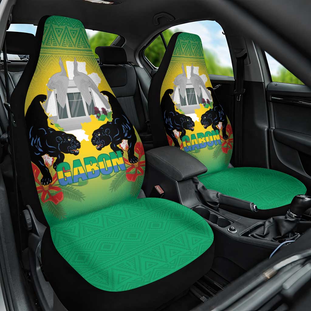 Gabon Independence Day Car Seat Cover Memorial Leon Mba Monument - Wonder Print Shop