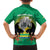 Gabon Independence Day Family Matching Off The Shoulder Long Sleeve Dress and Hawaiian Shirt Memorial Leon Mba Monument - Wonder Print Shop