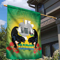 Gabon Independence Day Garden Flag Memorial Leon Mba Monument - Wonder Print Shop